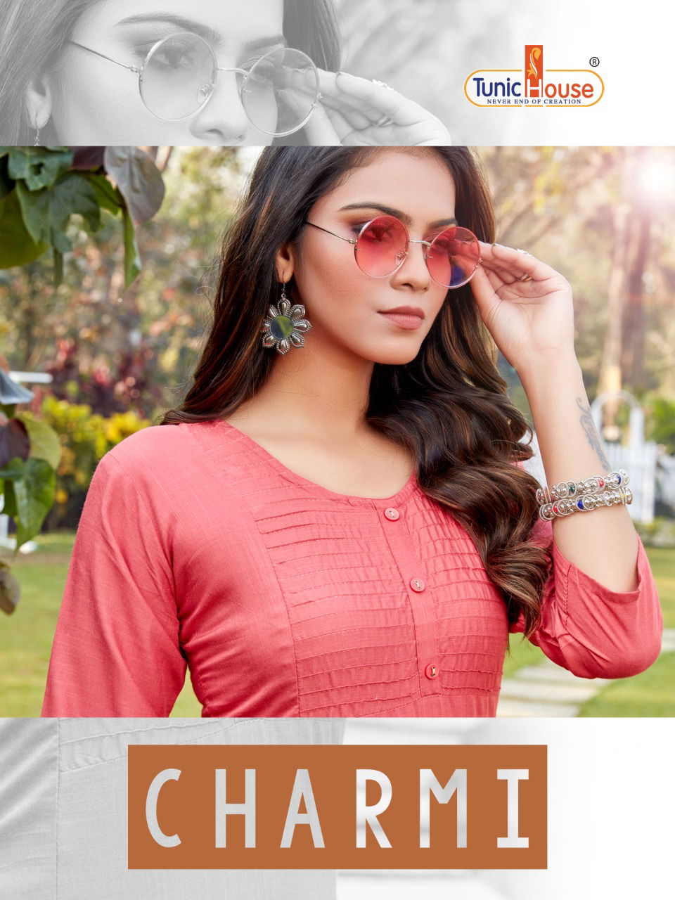 Tunic House Charmi Regular Wear Designer Rayon Kurti Collection
